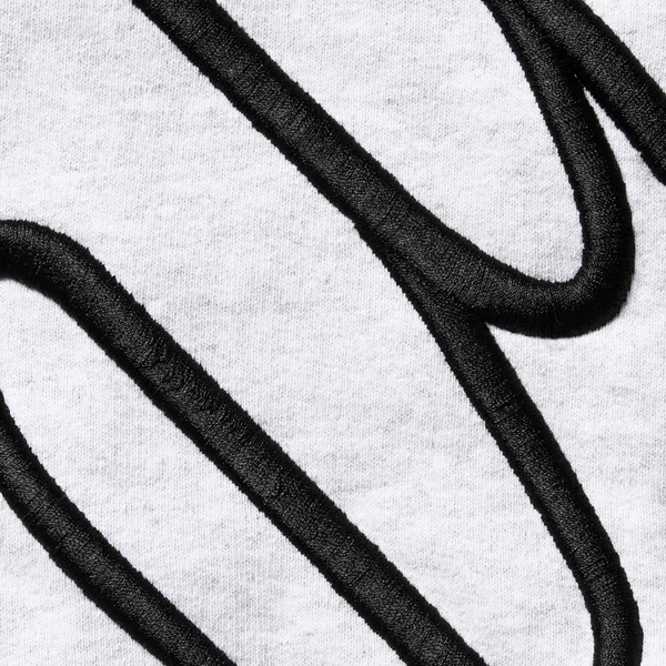 Supreme Shoulder Script Hooded Sweatshirt - Ash Grey (front)