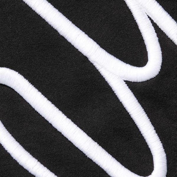 Supreme Shoulder Script Hooded Sweatshirt - Black (front)