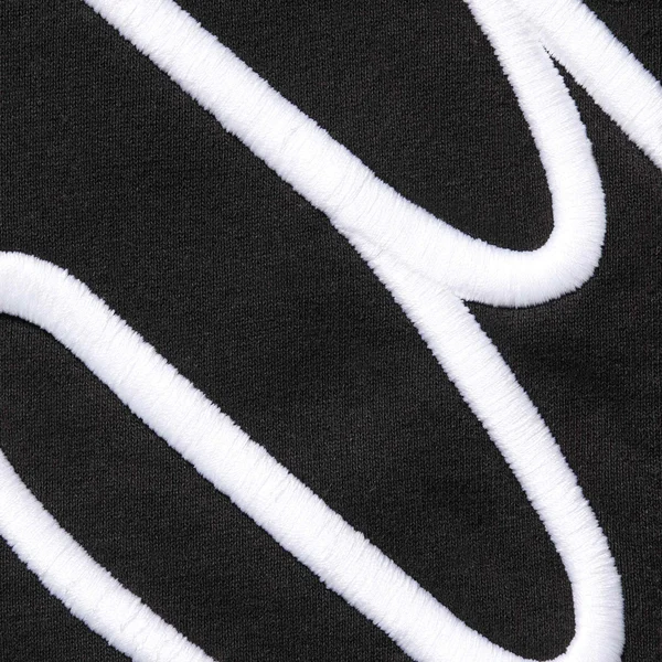 Supreme Shoulder Script Hooded Sweatshirt - Black (front)