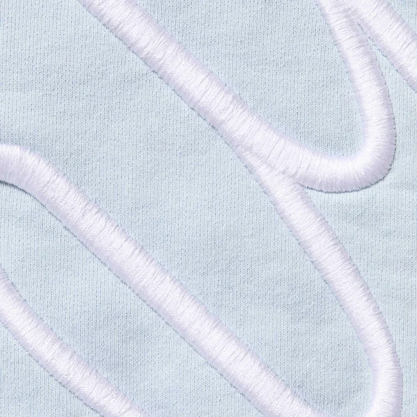 Supreme Shoulder Script Hooded Sweatshirt - Light Blue (front)