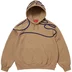Supreme Shoulder Script Hooded Sweatshirt - Light Tan (front)