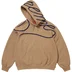 Supreme Shoulder Script Hooded Sweatshirt - Light Tan (front)