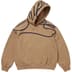 Supreme Shoulder Script Hooded Sweatshirt - Light Tan (front)