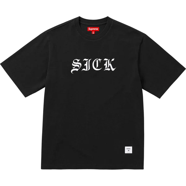 Supreme Sick S/S Top - Black (front)