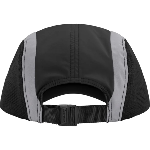 Supreme Side Mesh Camp Cap - Black (front)