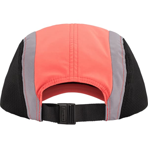 Supreme Side Mesh Camp Cap - Coral (front)