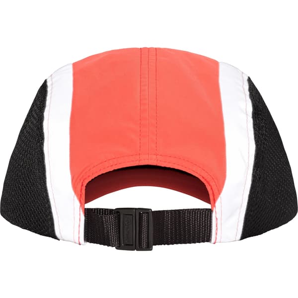 Supreme Side Mesh Camp Cap - Coral (front)