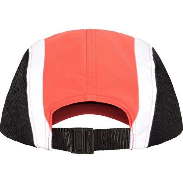 Supreme Side Mesh Camp Cap - Coral (front)