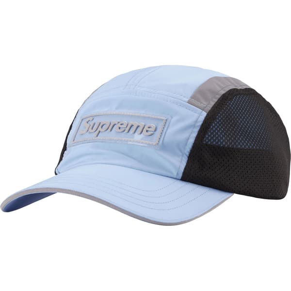 Supreme Side Mesh Camp Cap - Light Blue (front)