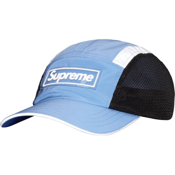 Supreme Side Mesh Camp Cap - Light Blue (front)