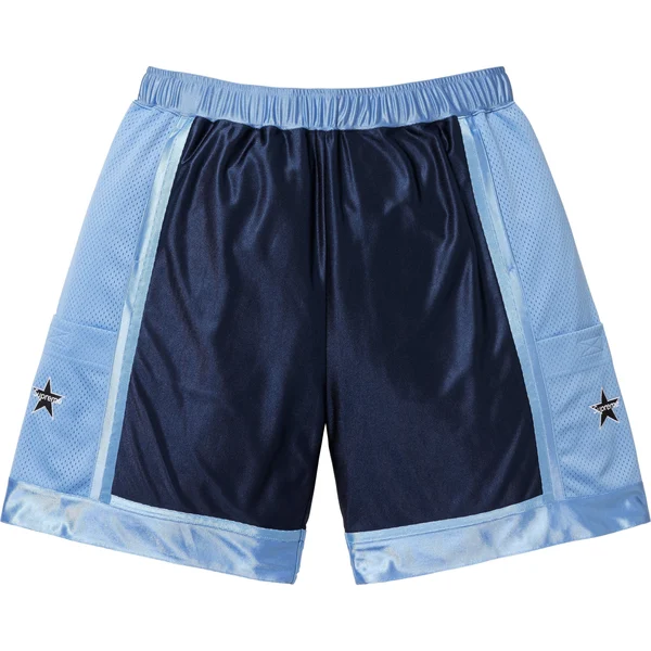 Supreme Side Pocket Basketball Short - Blue (front)