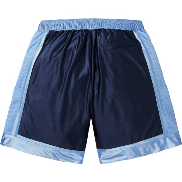 Supreme Side Pocket Basketball Short - Blue (front)