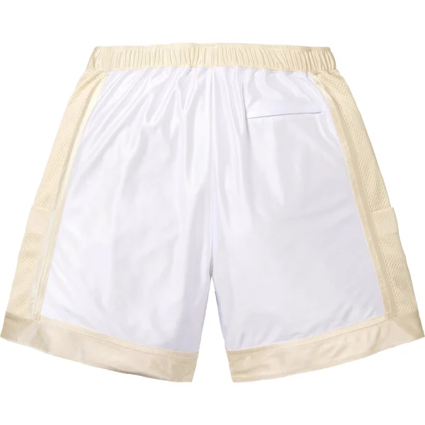 Supreme Side Pocket Basketball Short - White (front)