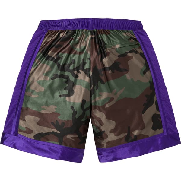 Supreme Side Pocket Basketball Short - Woodland Camo (front)