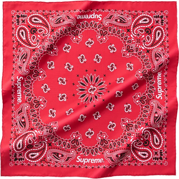 Supreme Silk Bandana - Red (front)