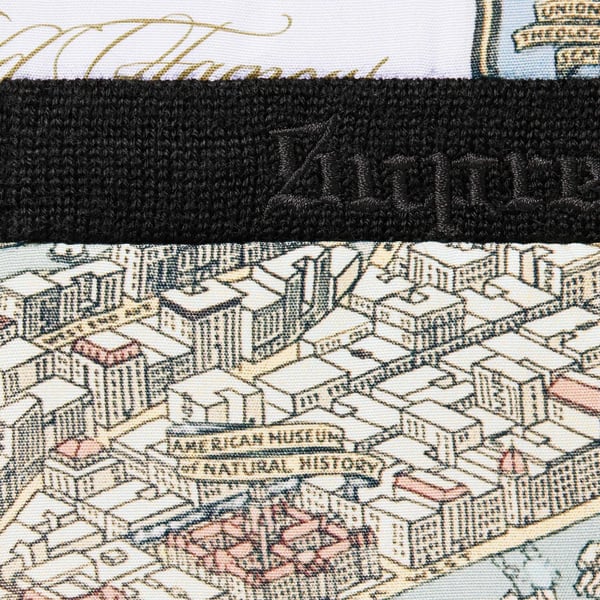 Supreme Silk Map Cardigan - Black (front)