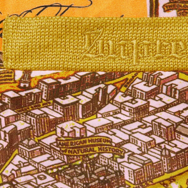 Supreme Silk Map Cardigan - Mustard (front)