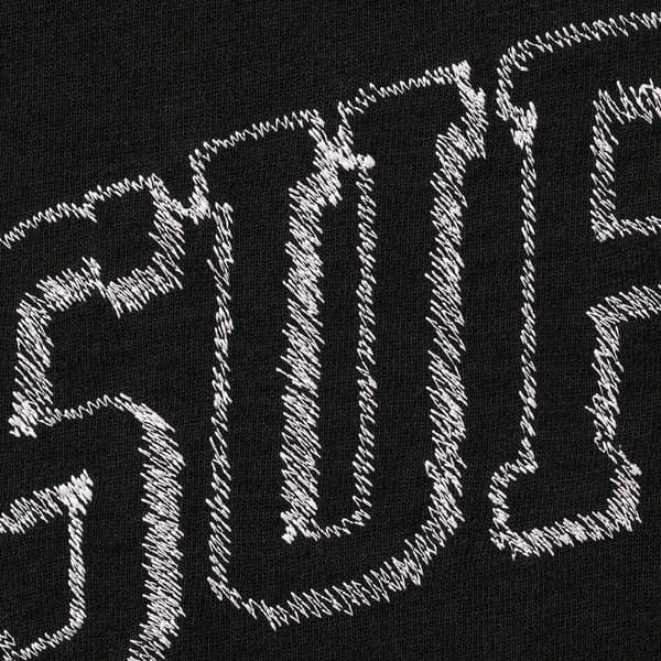 Supreme Sketch Embroidered S/S Top - Black (front)