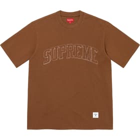 Supreme Sketch Embroidered S/S Top Brown