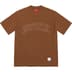 Supreme Sketch Embroidered S/S Top - Brown (front)