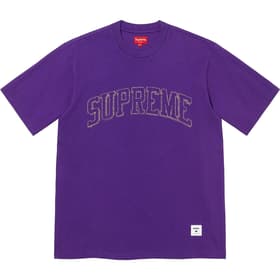 Supreme Sketch Embroidered S/S Top Purple