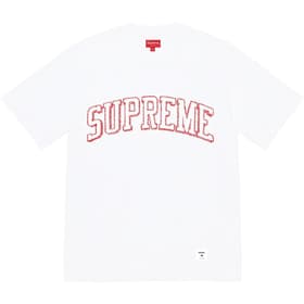 Supreme Sketch Embroidered S/S Top White