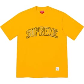 Supreme Sketch Embroidered S/S Top Yellow