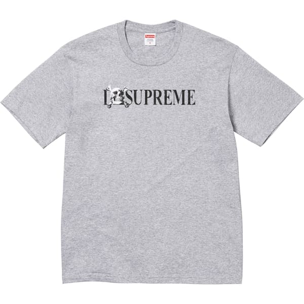 Supreme Skull Tee - Heather Grey (front)