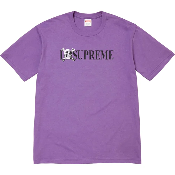 Supreme Skull Tee - Purple (front)