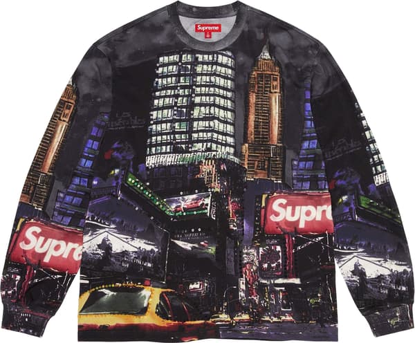 Supreme Skyline Sequin L/S Top - Night (front)