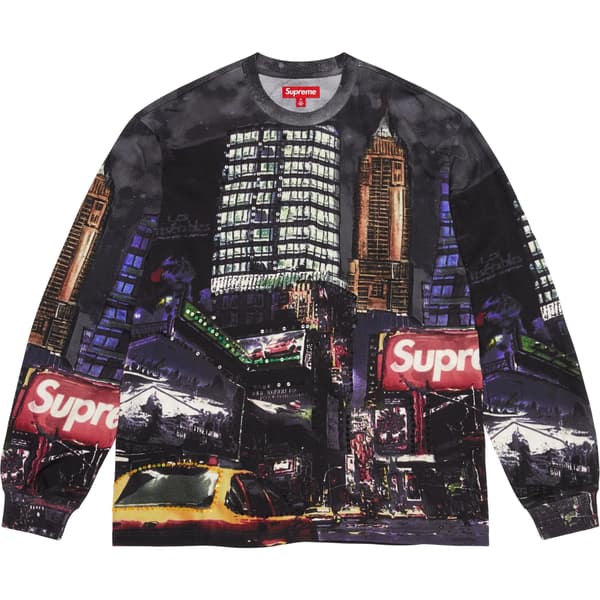 Supreme Skyline Sequin L/S Top - Night (front)