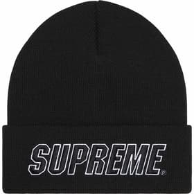 Supreme Slant Beanie Black