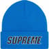 Supreme Slant Beanie - Blue (front)