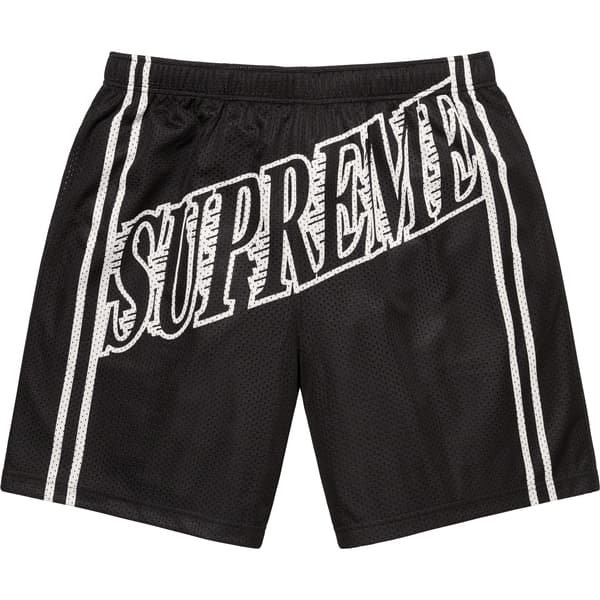 Supreme Slap Shot Baggy Mesh Short - Black (front)