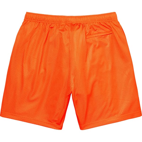 Supreme Slap Shot Baggy Mesh Short - Orange (front)