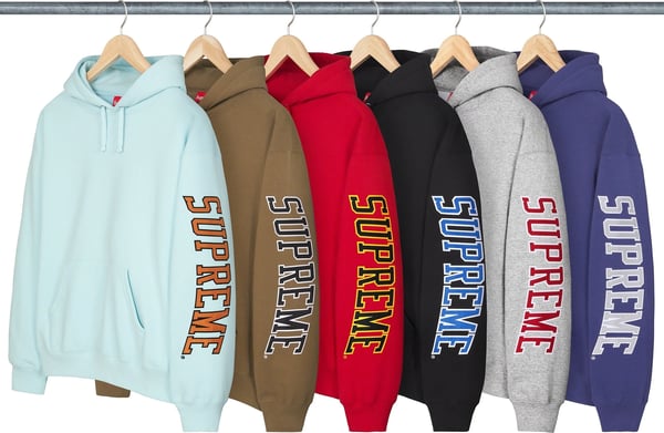 Supreme Sleeve Arc Hooded Sweatshirt - Product Image