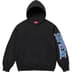 Supreme Sleeve Arc Hooded Sweatshirt - Black (front)