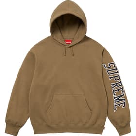 Supreme Sleeve Arc Hooded Sweatshirt Dark Khaki
