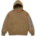 Supreme Sleeve Arc Hooded Sweatshirt - Dark Khaki (front)