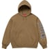 Supreme Sleeve Arc Hooded Sweatshirt - Dark Khaki (front)