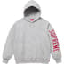 Supreme Sleeve Arc Hooded Sweatshirt - Heather Grey (front)