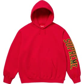 Supreme Sleeve Arc Hooded Sweatshirt Red