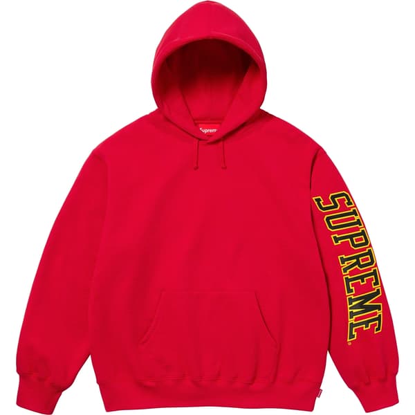 Supreme Sleeve Arc Hooded Sweatshirt - Red (front)
