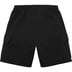 Supreme Small Box Baggy Cargo Sweatshort - Black (front)