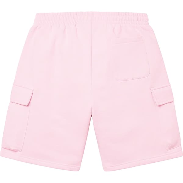 Supreme Small Box Baggy Cargo Sweatshort - Light Pink (front)