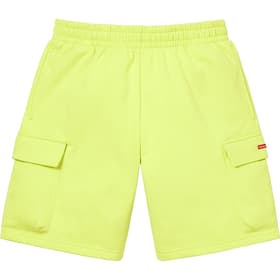 Supreme Small Box Baggy Cargo Sweatshort Lime