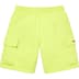 Supreme Small Box Baggy Cargo Sweatshort - Lime (front)