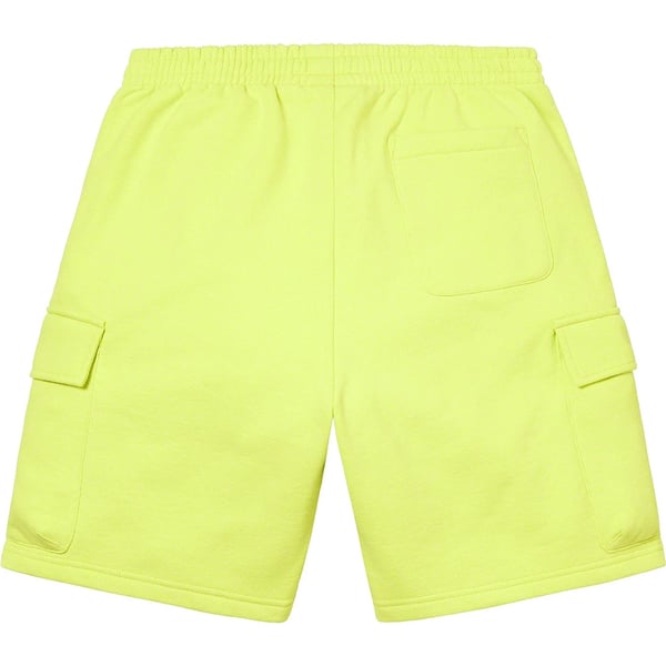 Supreme Small Box Baggy Cargo Sweatshort - Lime (front)