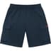 Supreme Small Box Baggy Cargo Sweatshort - Navy (front)