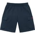 Supreme Small Box Baggy Cargo Sweatshort - Navy (front)